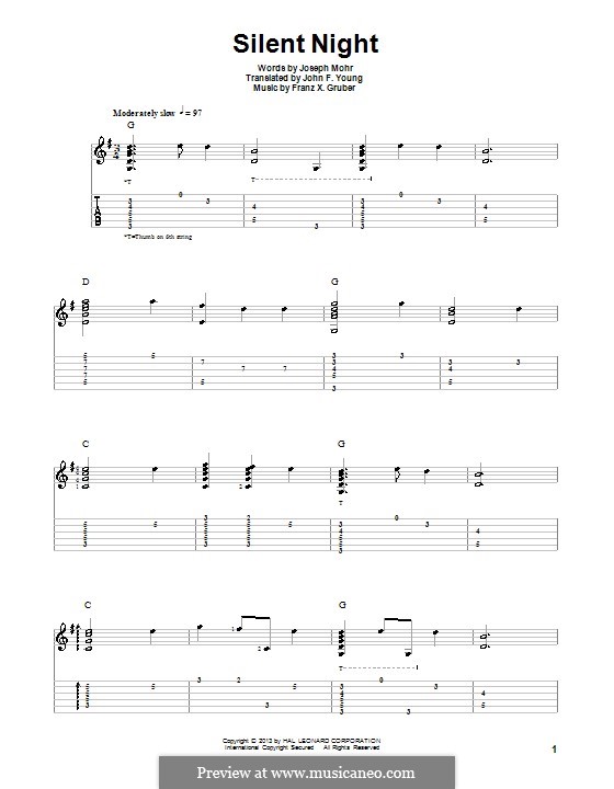 Stille Nacht (Noten zum Direktausdruck) von F.X. Gruber auf MusicaNeo