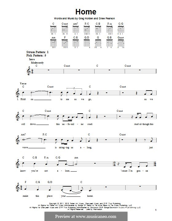 Home von G. Holden, D. Pearson Noten auf MusicaNeo