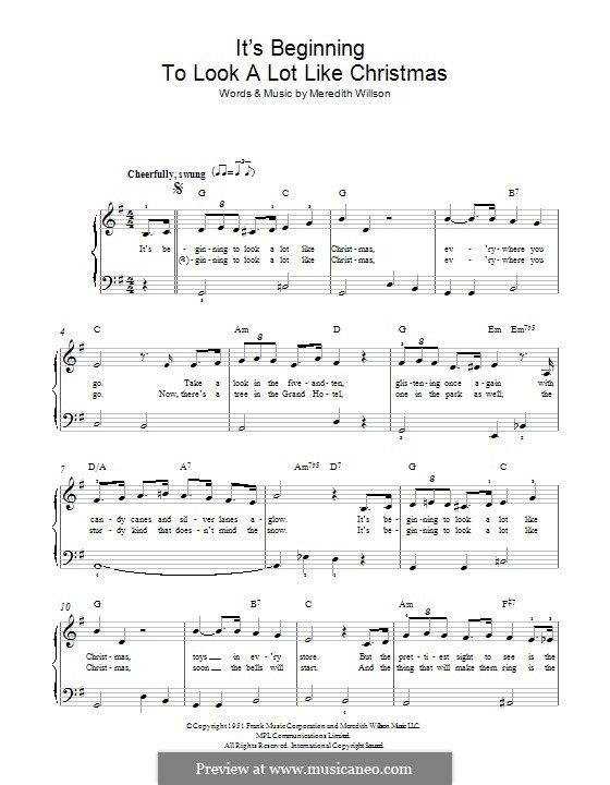 It's Beginning to Look a Lot Like Christmas (Perry Como) von M. Willson