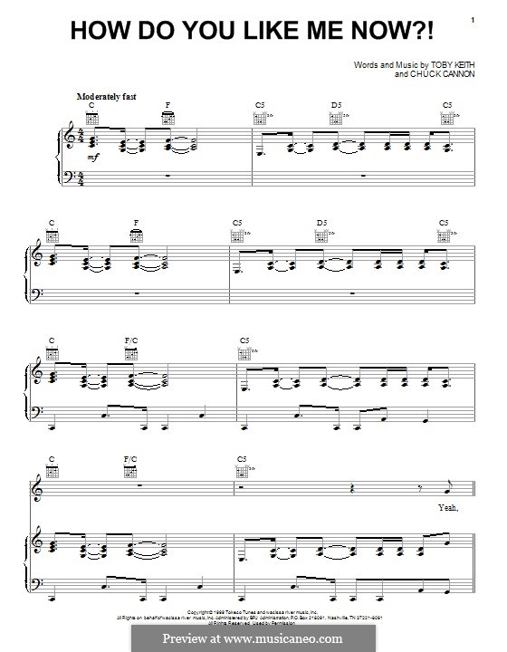 How Do You Like Me Now?! von C. Cannon Noten auf MusicaNeo