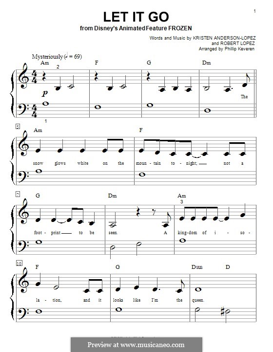Let It Go (from Frozen) von R. Lopez, K. AndersonLopez auf MusicaNeo
