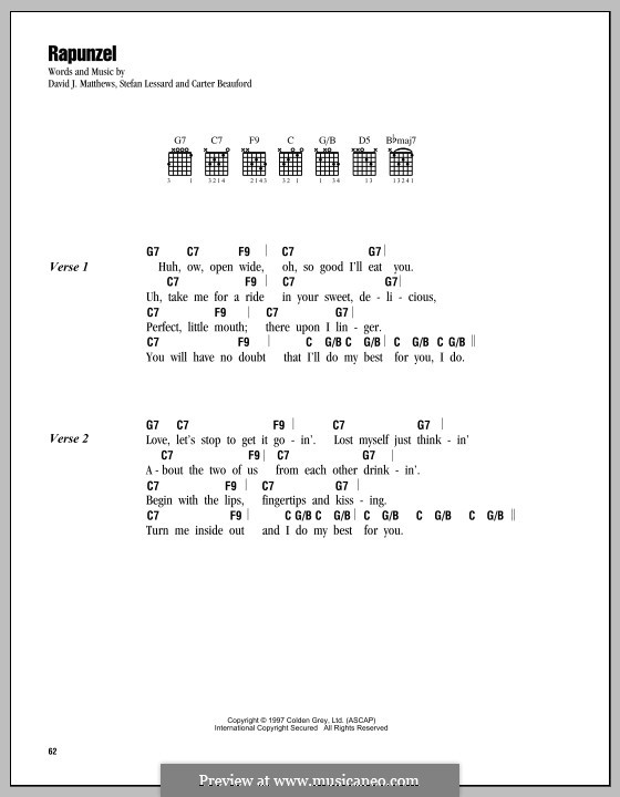 Rapunzel (Dave Matthews Band) von C. Beauford, D.J. Matthews, S