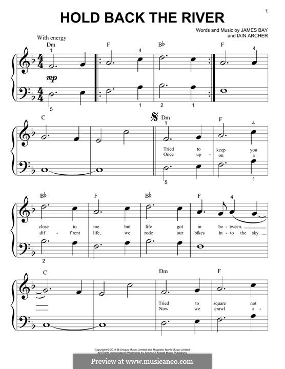 Hold Back the River von I. Archer, J. Bay Noten auf MusicaNeo