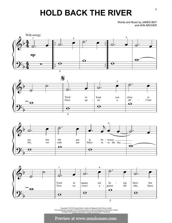 Hold Back the River von I. Archer, J. Bay Noten auf MusicaNeo