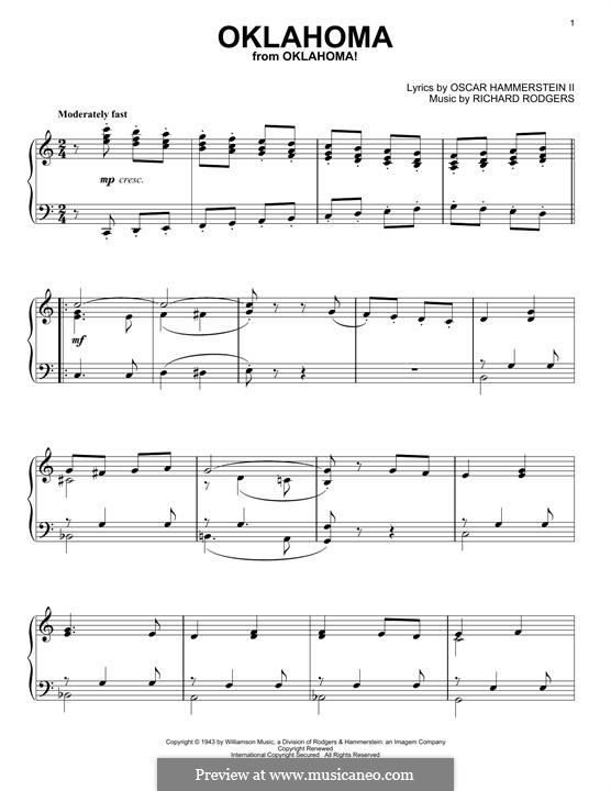 Oklahoma! von R. Rodgers Noten auf MusicaNeo
