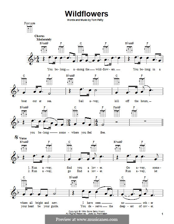 Wildflowers von T. Petty Noten auf MusicaNeo