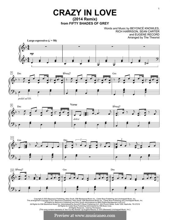 Crazy in Love (Beyonce feat. JayZ) von Beyoncé, R. Harrison, JayZ auf Crazy in Love (Beyonce feat. JayZ) von Beyoncé, R. Harrison, JayZ auf