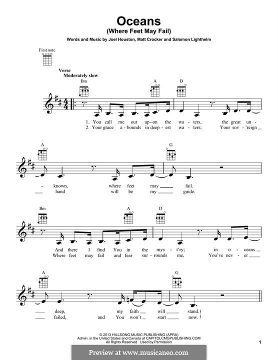 Oceans (Where Feet May Fail) von M. Crocker, J. Houston, S. Lighthelm