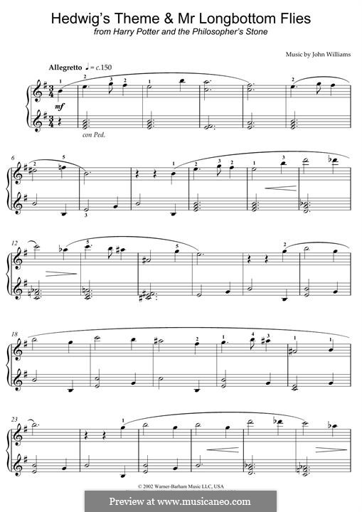 Hedwig's Theme and Mr Longbottom Flies (from Harry Potter and the