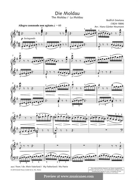 Vltava (Die Moldau), T.111 (Mein Vaterland) von B. Smetana auf MusicaNeo