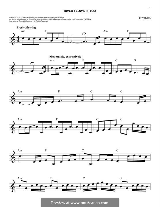 River Flows in You von Yiruma Noten auf MusicaNeo