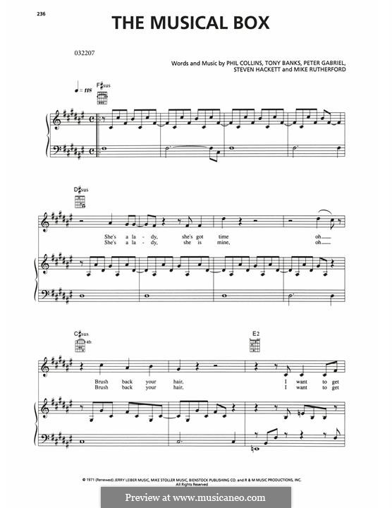 The Musical Box (Genesis) von T. Banks, M. Rutherford, P. Gabriel, P