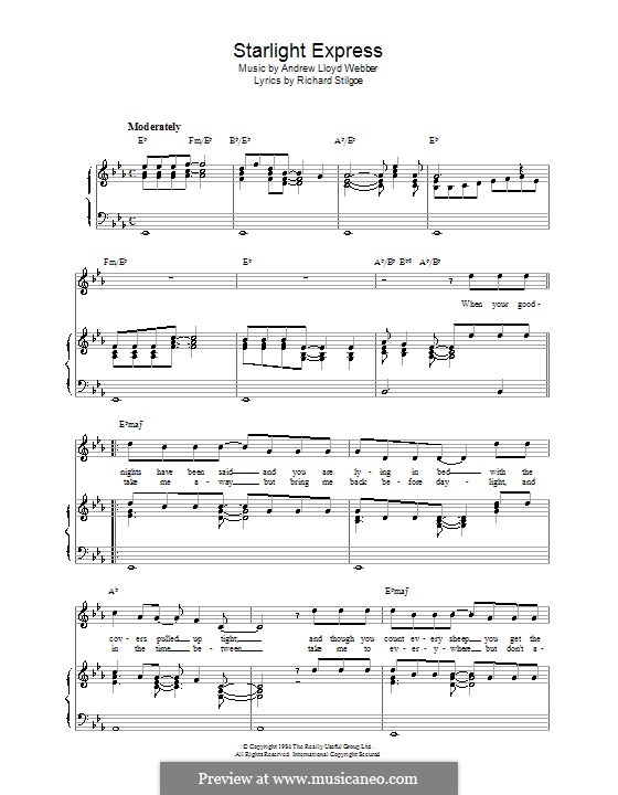 Starlight Express (Starlight Express) von A.L. Webber Noten auf MusicaNeo