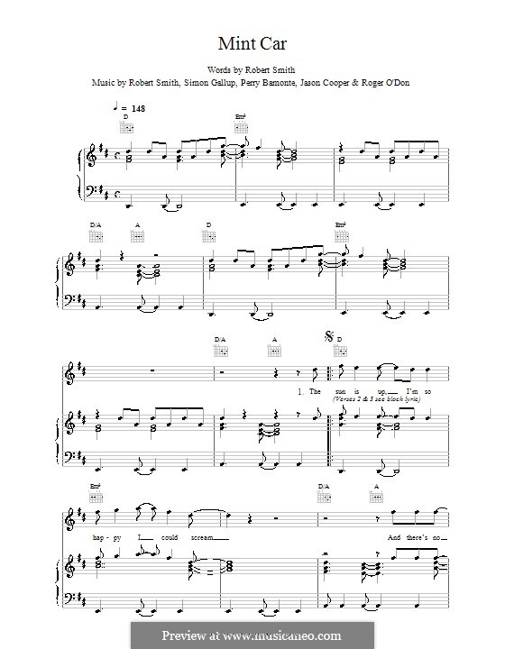 Mint Car (The Cure) von J. Cooper, P. Bamonte, R.G. Smith, R. O'Donnell