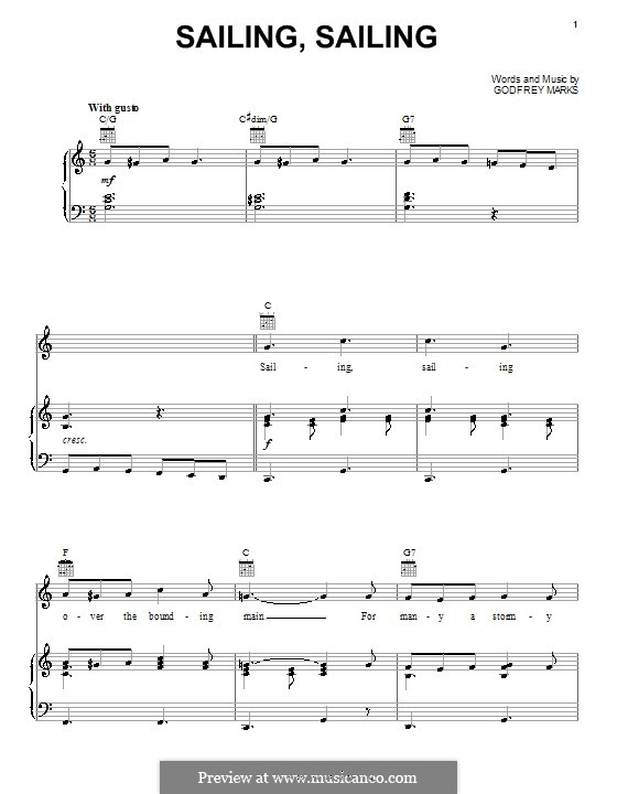 Sailing, Sailing von G. Marks Noten auf MusicaNeo