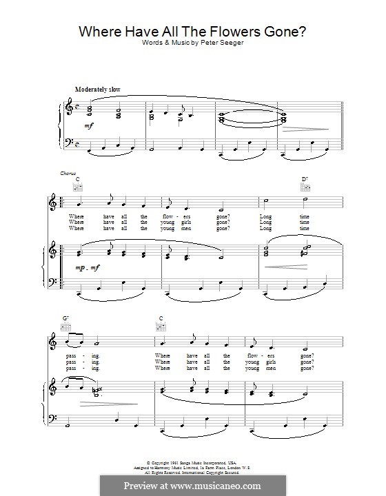 Where Have All the Flowers Gone (The Kingston Trio) von P. Seeger auf