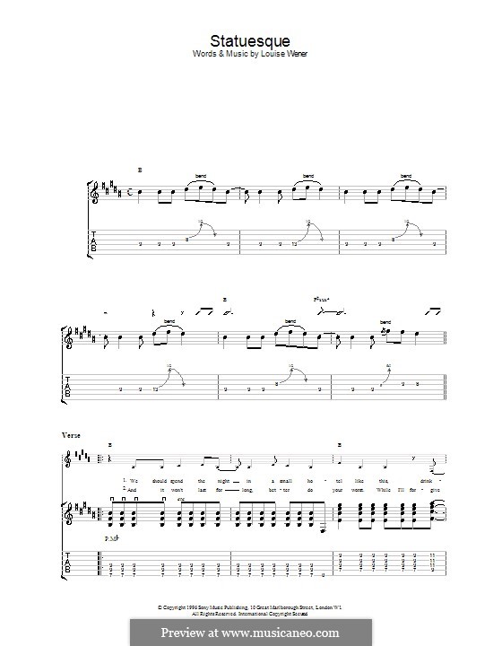 Statuesque (Sleeper) von L. Wener Noten auf MusicaNeo