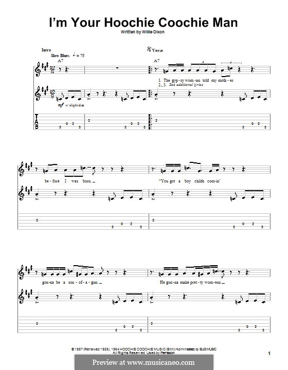 I'm Your Hoochie Coochie Man (Muddy Waters) von W. Dixon auf MusicaNeo