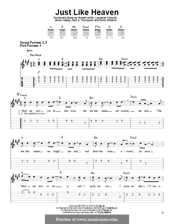 Just Like Heaven (The Cure) por B. Williams, L. Tolhurst, P. Thompson