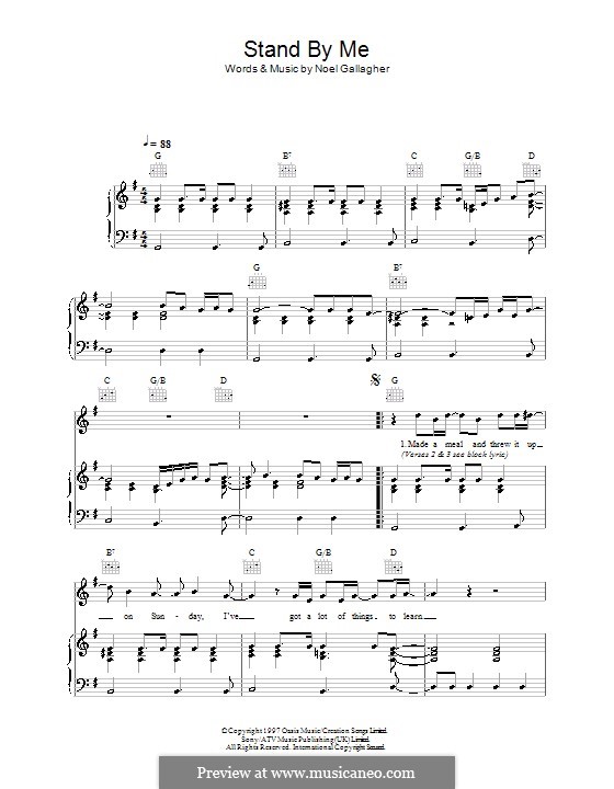 Stand By Me Partitura lasopadash