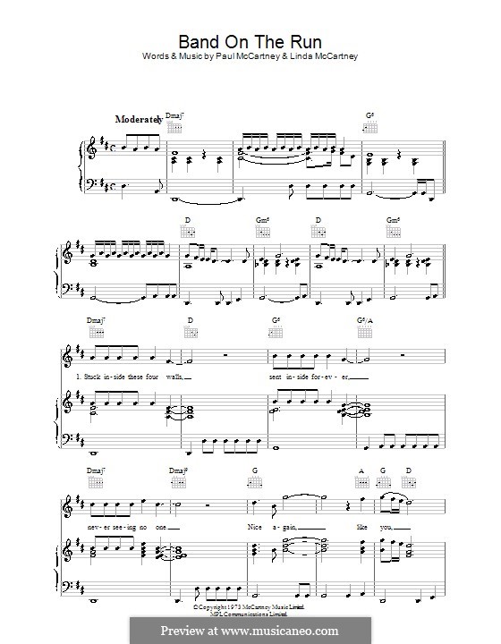 Band on the Run (Wings) por L. McCartney, P. McCartney em músicaNeo