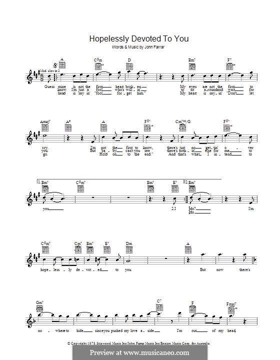 Hopelessly Devoted to You (from Grease) por J. Farrar em músicaNeo