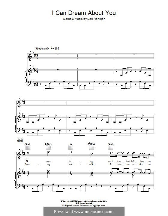 I Can Dream About You por D. Hartman Partituras on músicaNeo