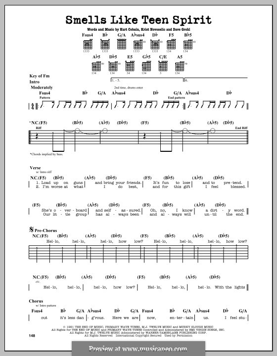 Smells Like Teen Spirit (Nirvana) por D. Grohl, K