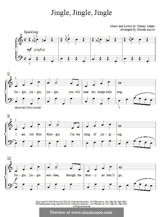 Jingle, Jingle, Jingle por J. Marks Partituras on músicaNeo