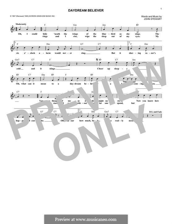 Daydream Believer (The Monkees) por J. Stewart Partituras on músicaNeo