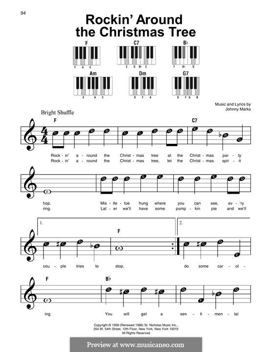 Rockin' Around the Christmas Tree por J. Marks Partituras on músicaNeo