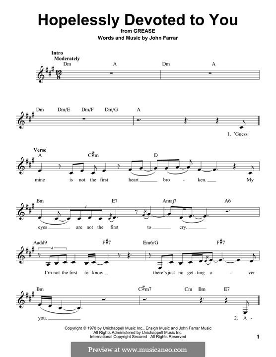 Hopelessly Devoted to You (from Grease) por J. Farrar em músicaNeo