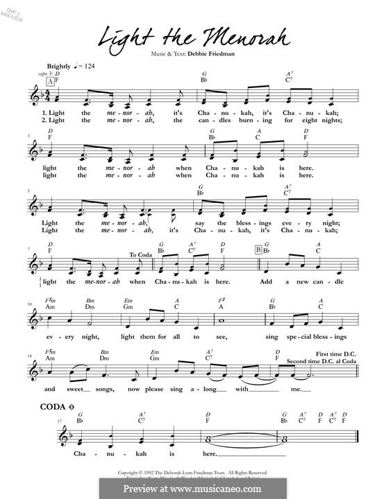 Light the Menorah por D.L. Friedman Partituras on músicaNeo
