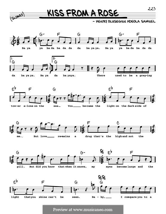Kiss from a Rose por Seal Partituras on músicaNeo