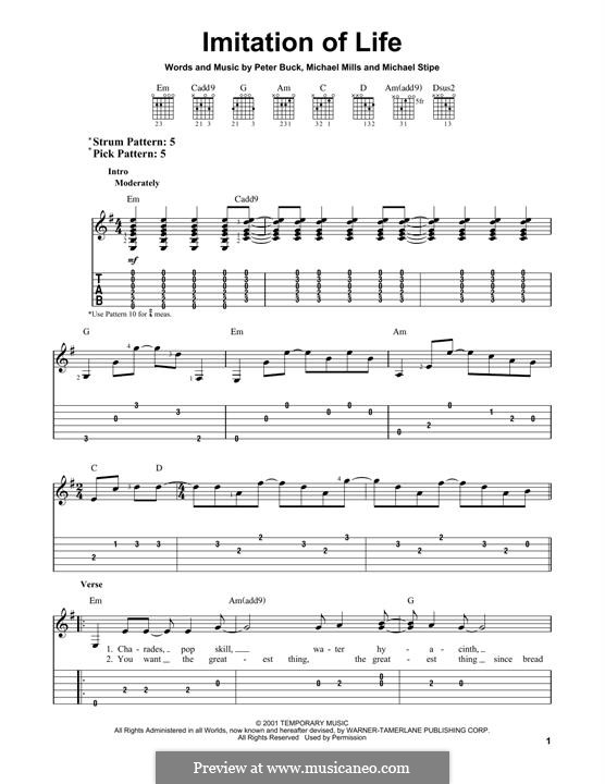 Imitation of Life (R.E.M.) por M. Mills, M. Stipe, P. Buck em músicaNeo