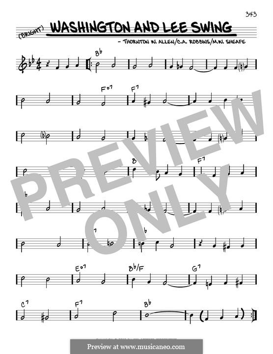 Washington And Lee Swing por T.W. Allen Partituras on músicaNeo