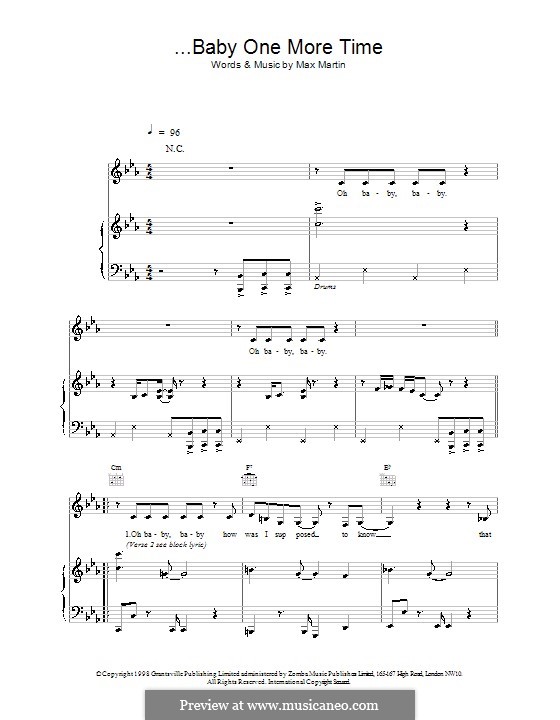 Baby One More Time (Britney Spears) por Max Martin em músicaNeo