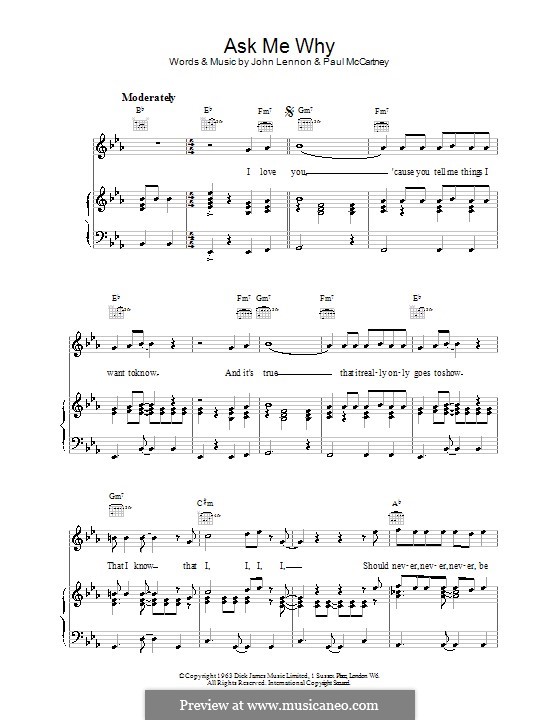 Ask Me Why (The Beatles) por J. Lennon, P. McCartney em músicaNeo