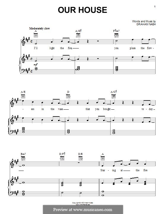 Our House (Crosby, Stills & Nash) por G. Nash Partituras on músicaNeo