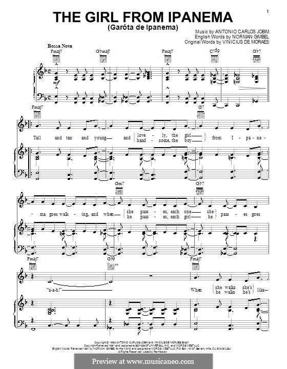 The Girl from Ipanema (Garota de Ipanema) por A.C. Jobim em músicaNeo
