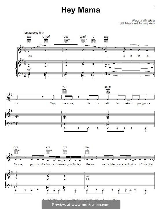 Hey Mama (The Black Eyed Peas) por A. Henry, will.i.am em músicaNeo