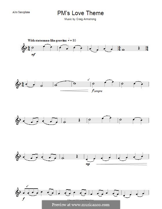 C. Armstrong P.M.'s Love Theme (from Love Actually) ноты на MusicaNeo