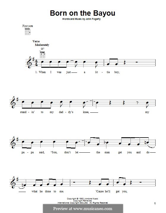 J.C. Fogerty Born on the Bayou (Creedence Clearwater Revival) на MusicaNeo
