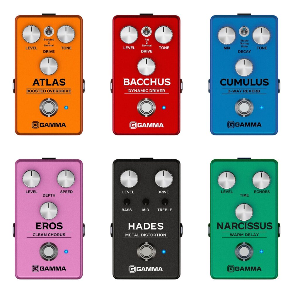 GAMMA Introduces Six New Guitar Effects Pedals Music Connection Magazine