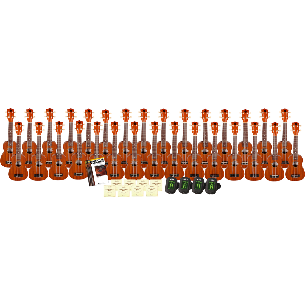 Westwood WUS Soprano Ukulele Classroom Set, Set of 30 Ukuleles with