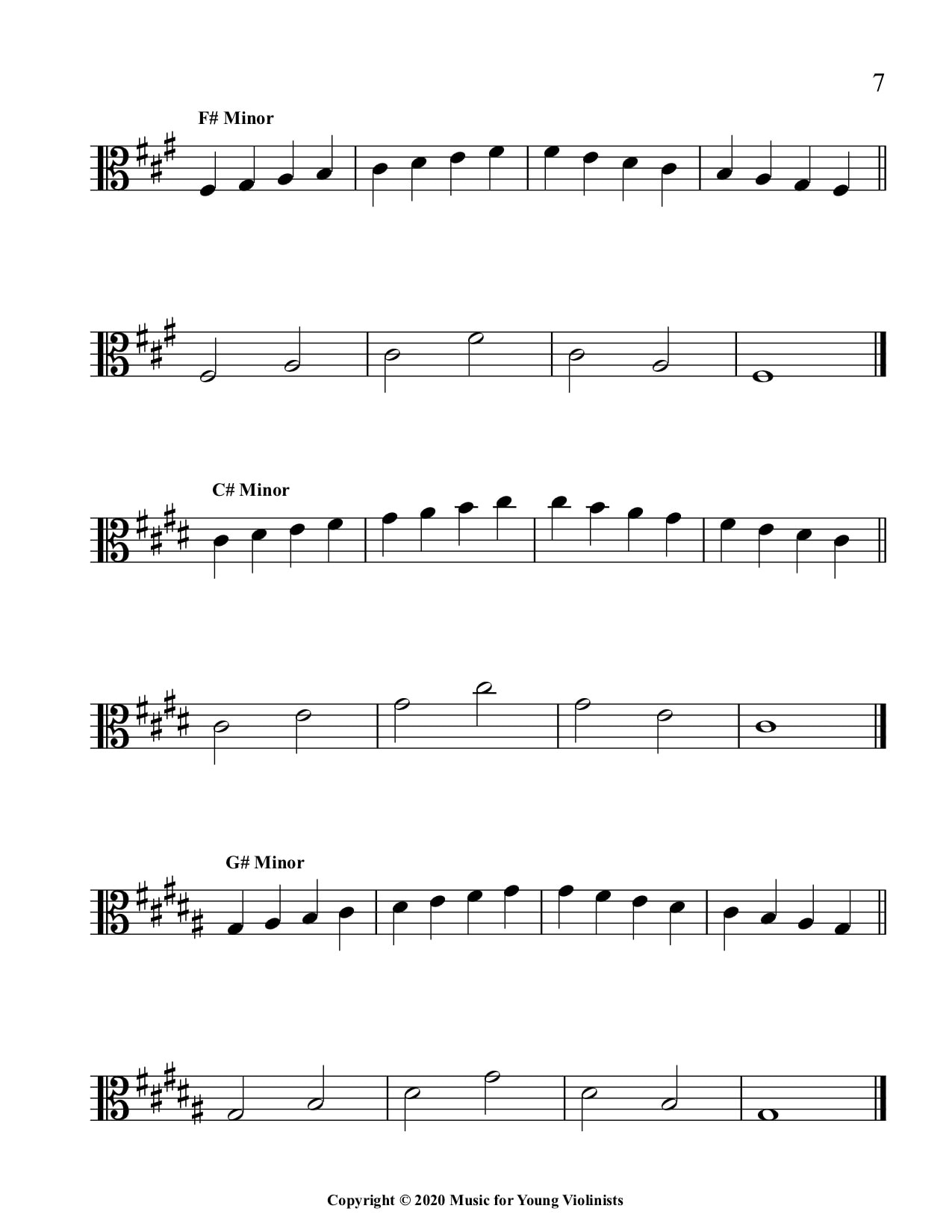 Easy Scales for VIOLA