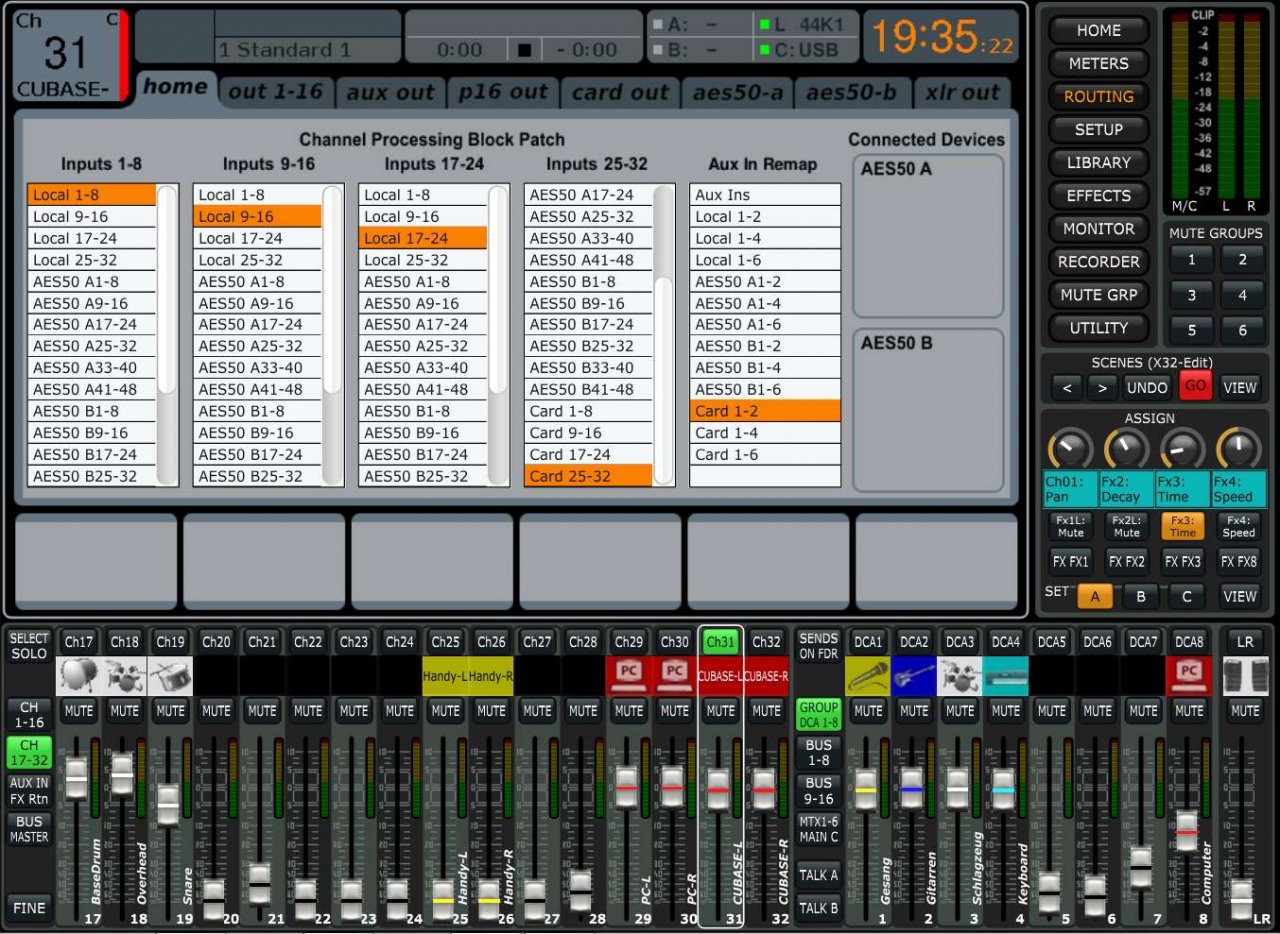 routing reaper > x32 MusikerBoard