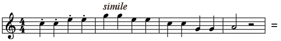 Musikzeit Theorie Abbreviaturen