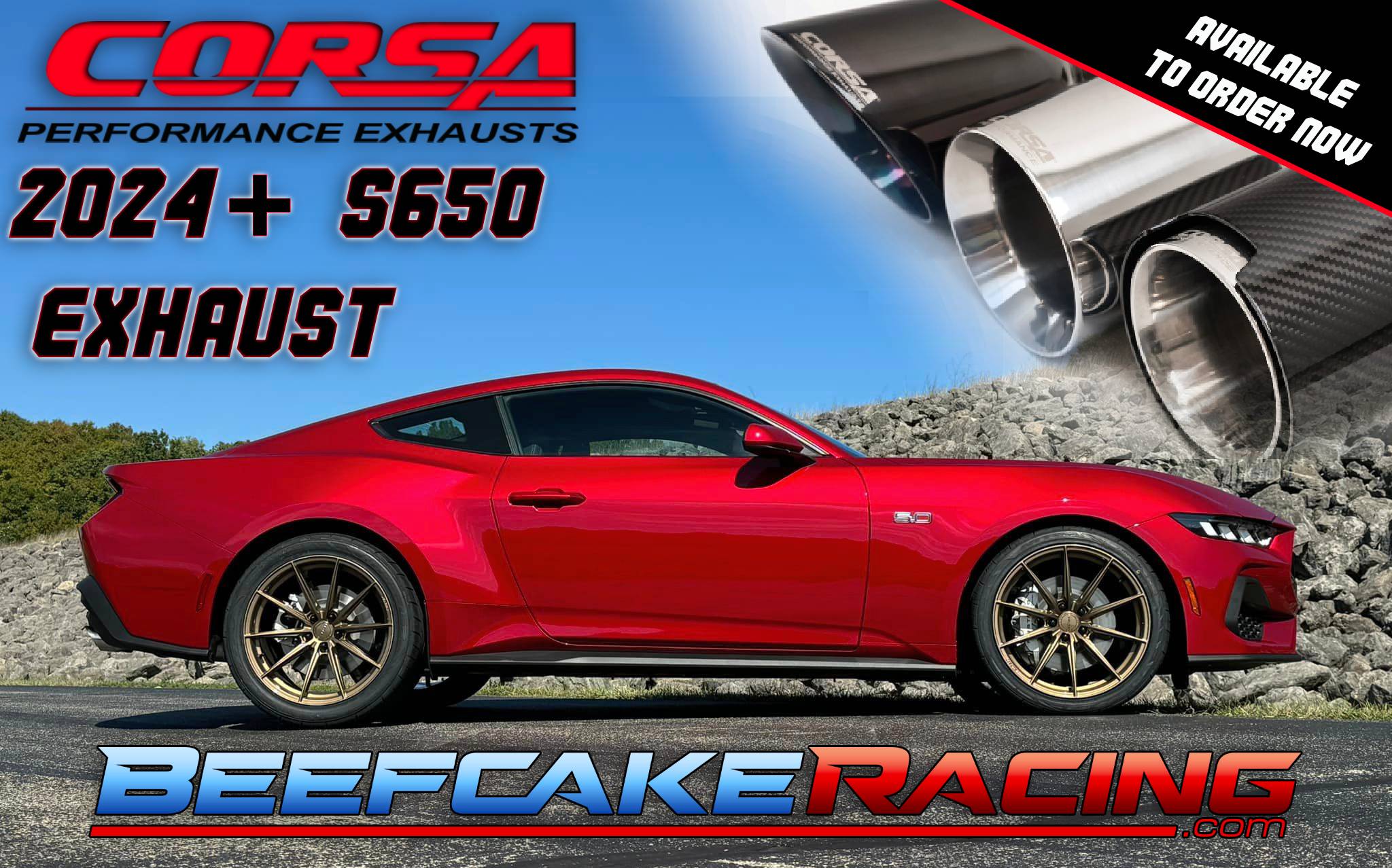 NEW CORSA Performance NONACTIVE exhaust 24 Mustang GT Beefcake