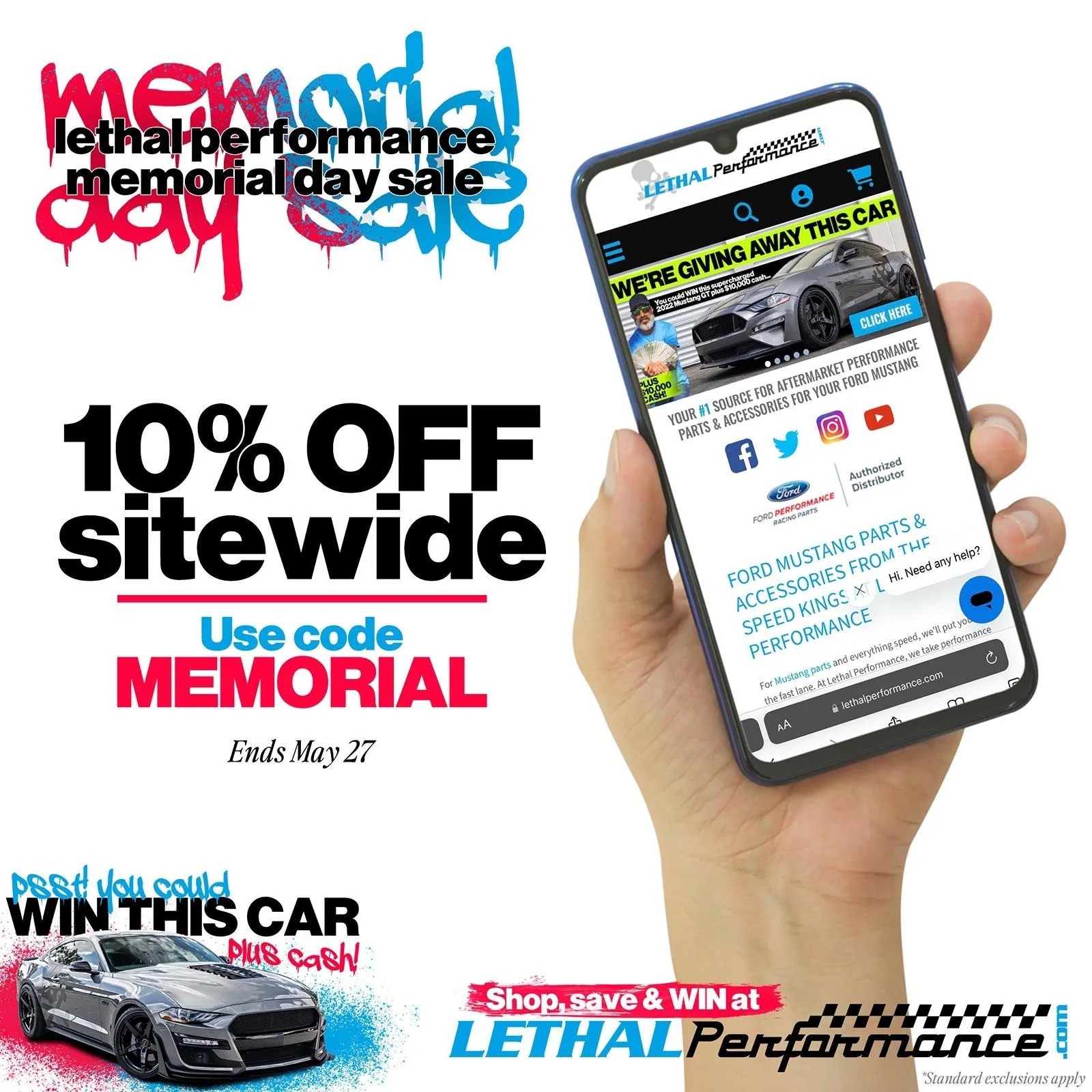 MEMORIAL DAY SALE 2024 at Lethal Performance! Mustang7G 2024+ S650 Mustang Forum (Dark Horse